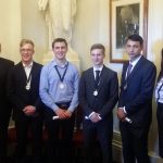 Hutchins students Lachlan Paul & Michael Young achieved awarded TASC Award for top 99.5 ATAR score