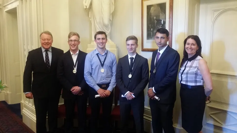 Hutchins students Lachlan Paul & Michael Young achieved awarded TASC Award for top 99.5 ATAR score