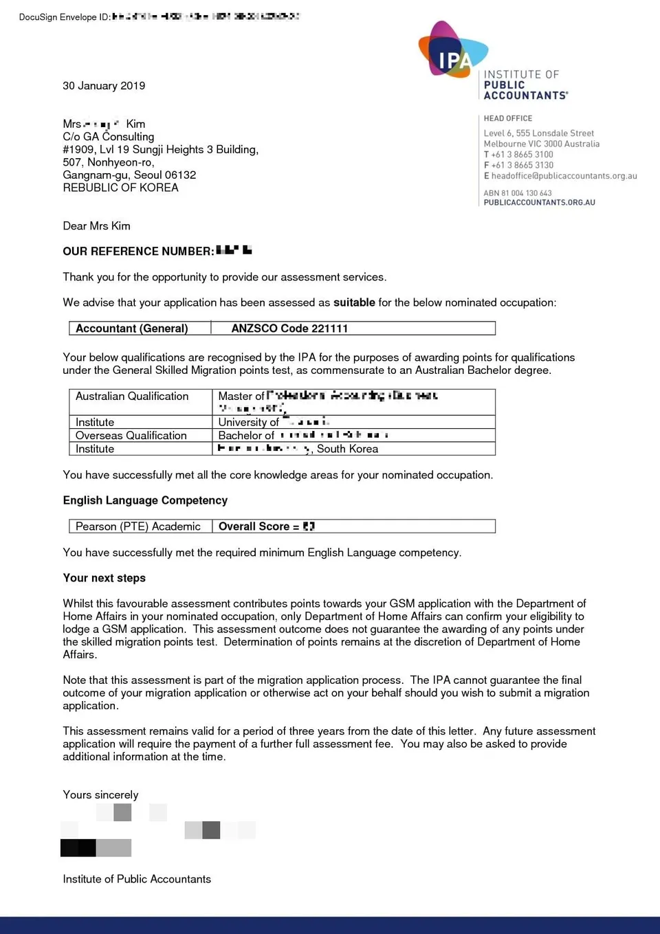 Skill assessment outcome_IPA