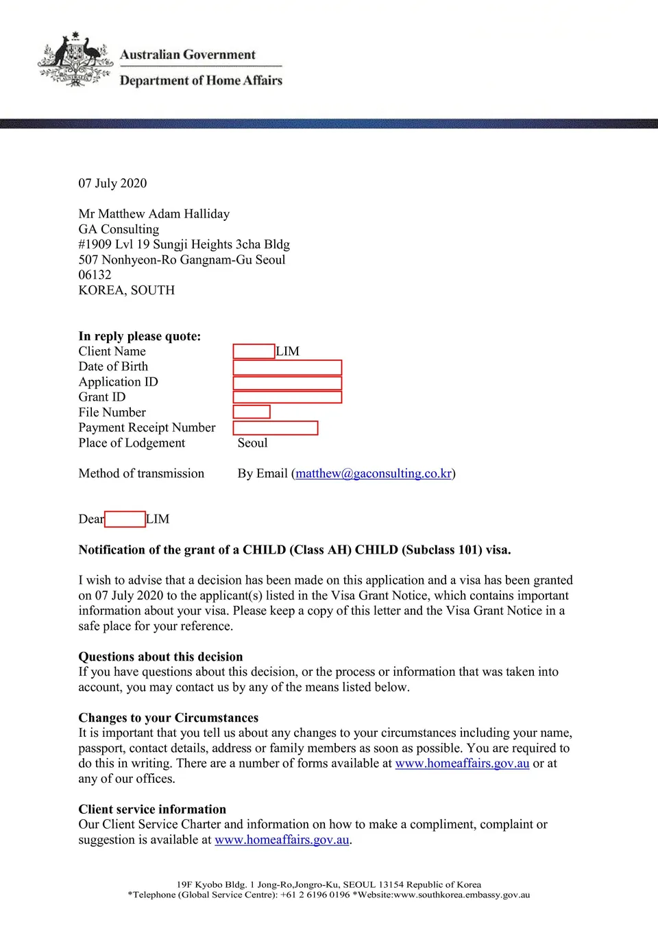 Child visa_grant